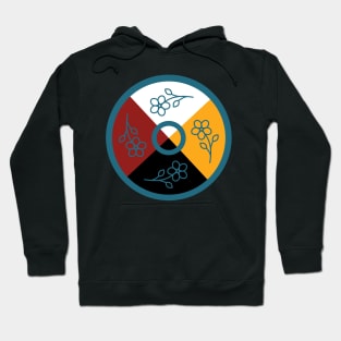 Medicine Wheel Floral WAWEZHI CANADA Hoodie